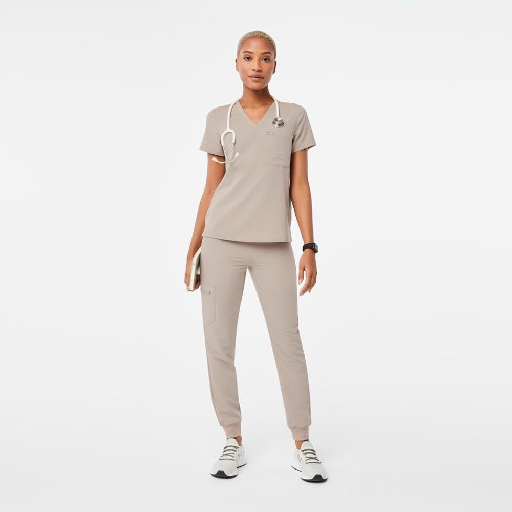 Figs Scrub Set- Bone Small Top/ MP bottom